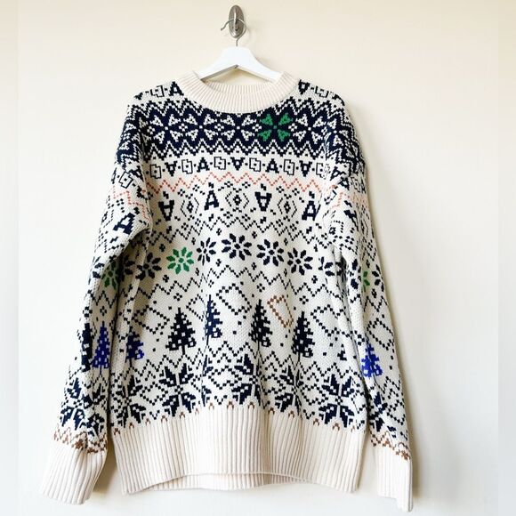 Ader Error Crew- neck logo-patch Wool Sweater - Picture 1 of 8